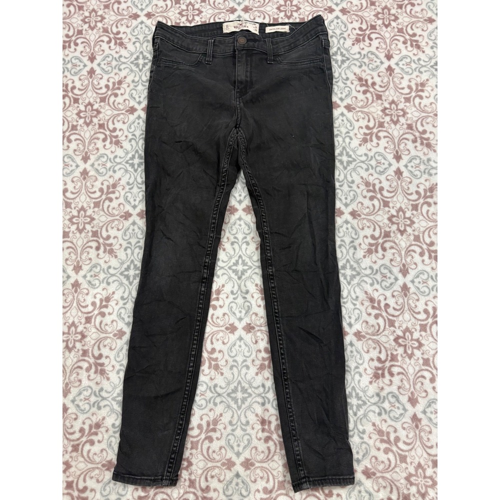 Hollister Low Rise Jean Legging Black Skinny Jeans Size 3S W26 L26